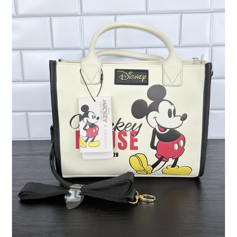 Primark x Disney Mickey and Friends Faux Leather Tote Bag NWT
